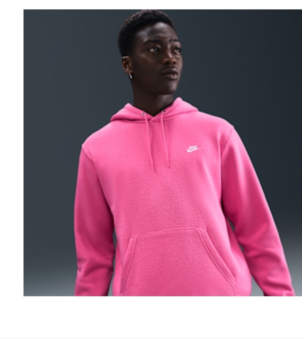 Nike Men's Pink Hoodie &sweat Pant's